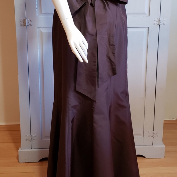LAUNDRY  Silk taffeta floor length dress sz 8. - Picture 5 of 8